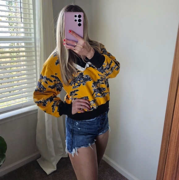 Anthropologie Corey Lynn Calter Collared Sweatshirt Small - Picture 10 of 12